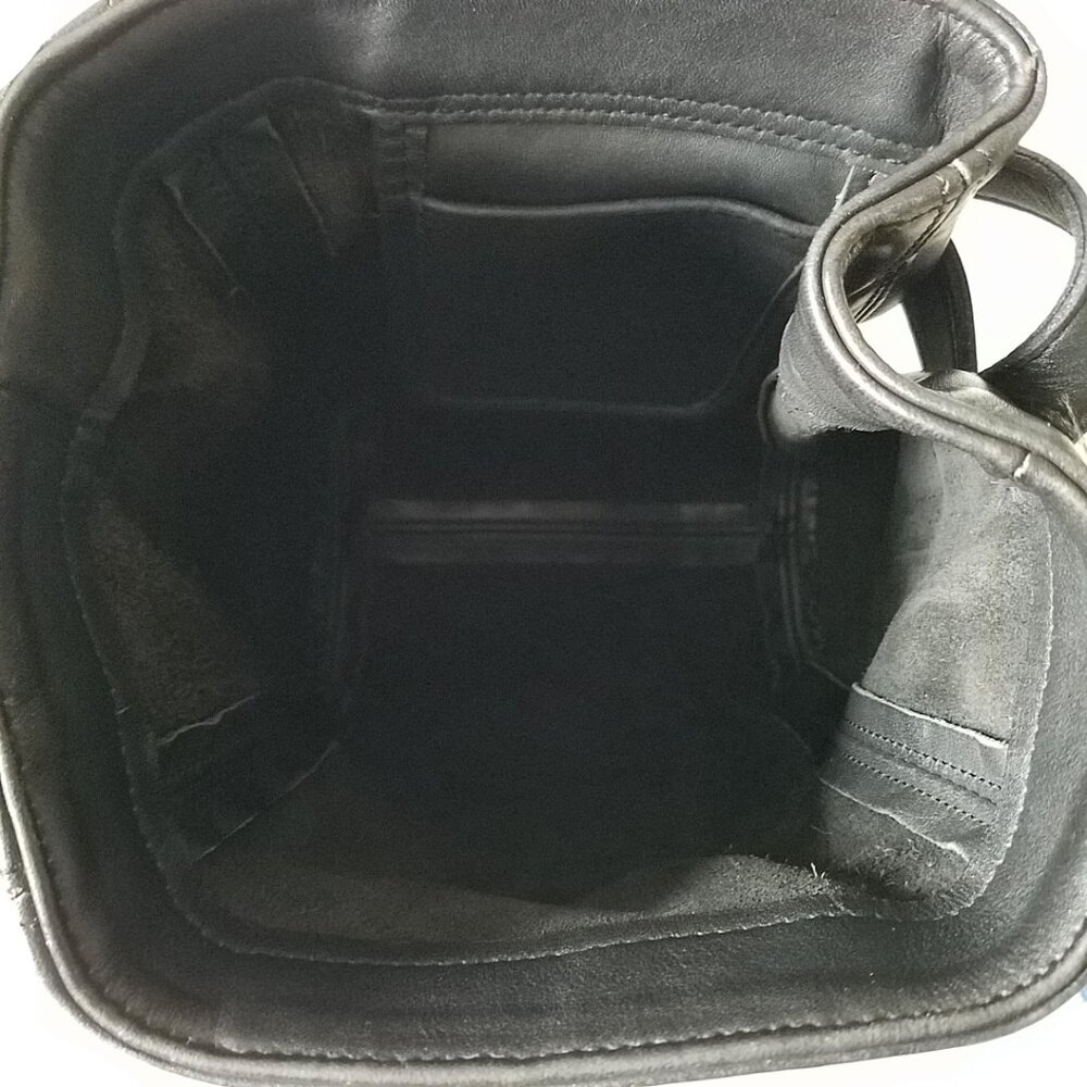 Vintage Coach Soho Black Belted Pouch Bag #4156 - Picture 7 of 8